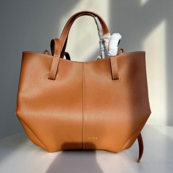 Polene Cyme Leather Large Tote Bag - Picture 1 of 9